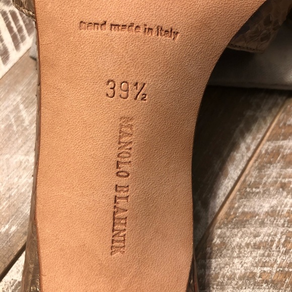 MANOLO  BLAHNIK  ...... slip on sandals - Picture 8 of 8